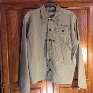 Men’s Military Shirt Jacket Olive
